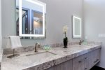2nd level Master bathroom twin sink vanity 
